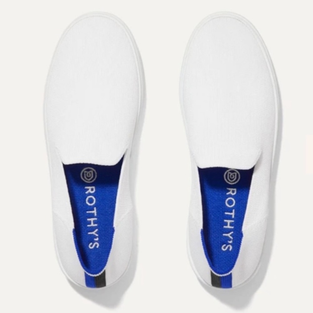White Rothy Slip on Sneakers